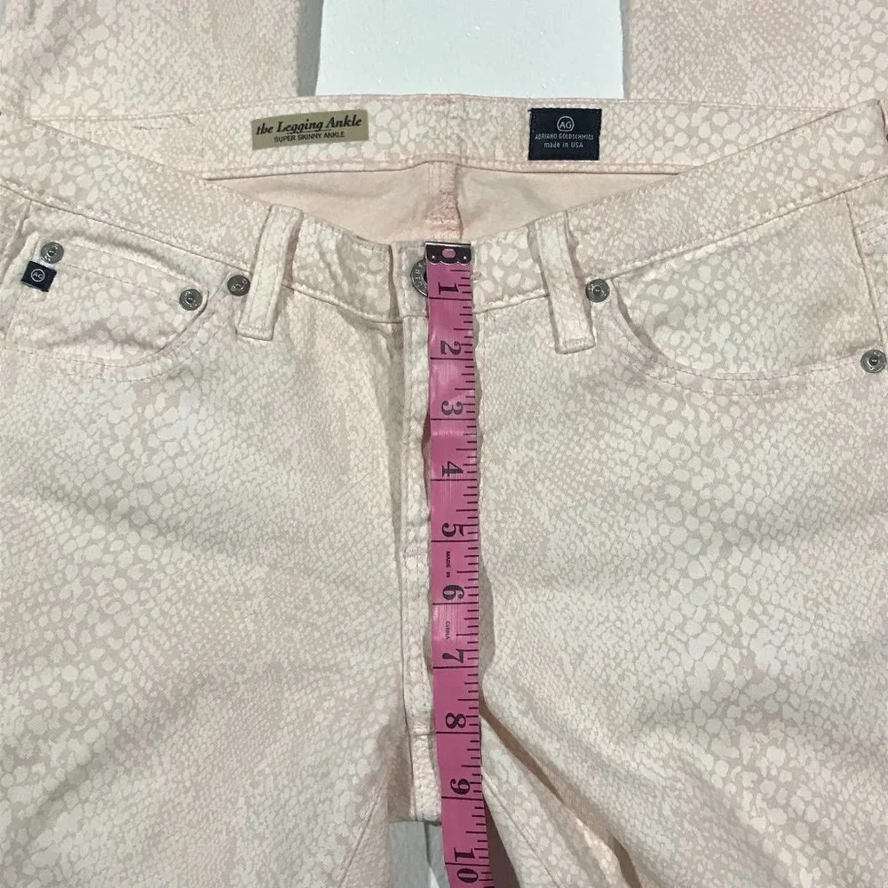 AG Adriano Goldschmied Jeans Blush Snakeskin Print - Picture 3 of 10